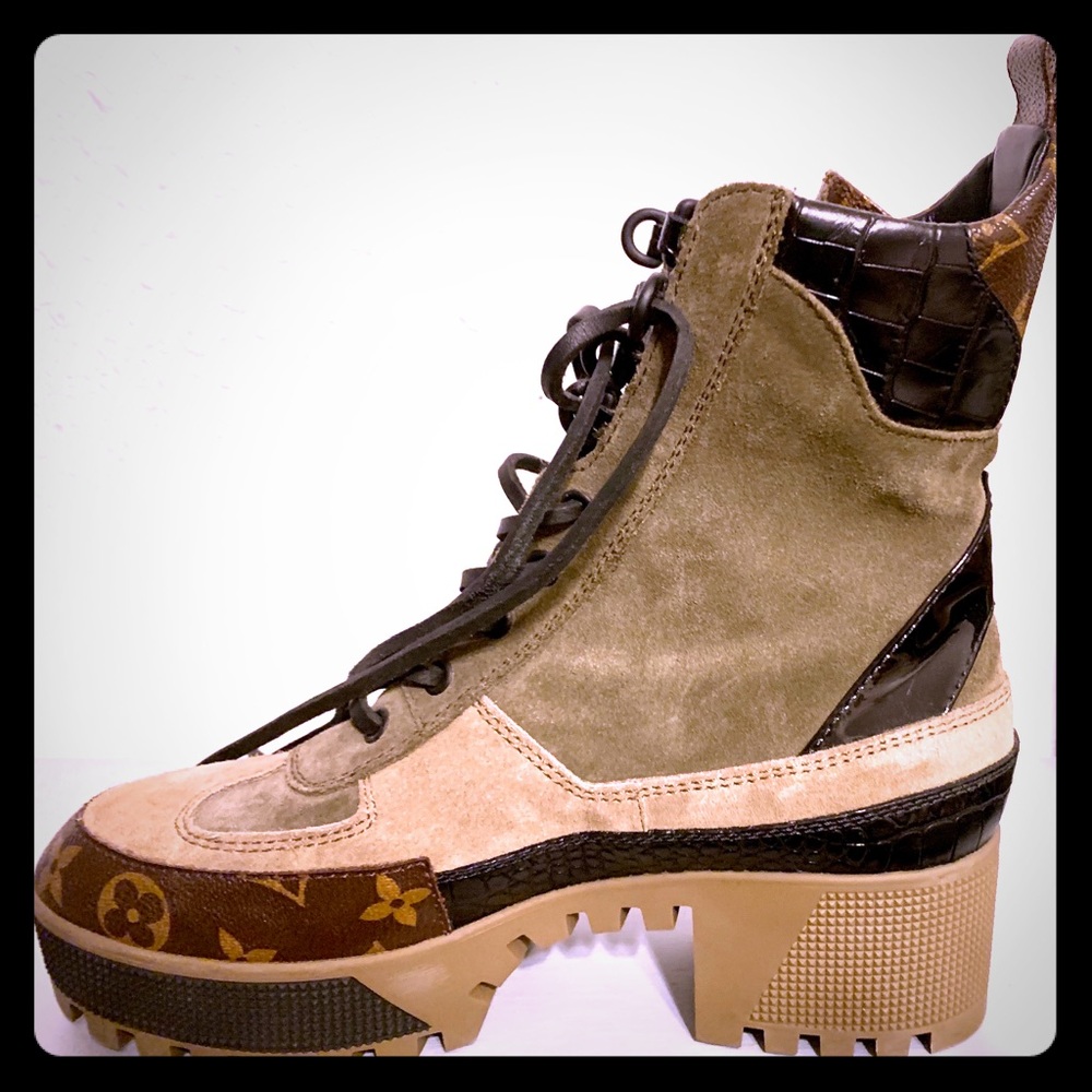 Louis Vuitton Desert Platform Boots size 37.5